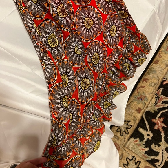 Sz 6 Banana Republic ruffled hem  mod tank maxi dress - Picture 5 of 14